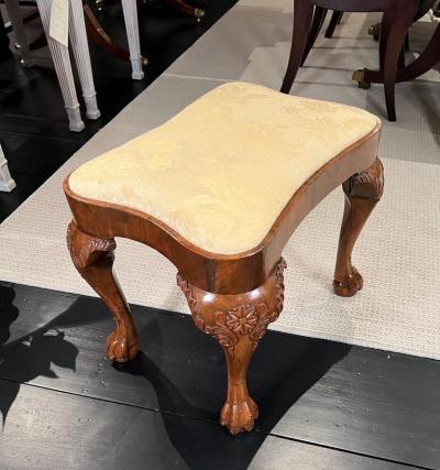 George II Walnut Stool Property of Nelson A Rockefeller John D R 