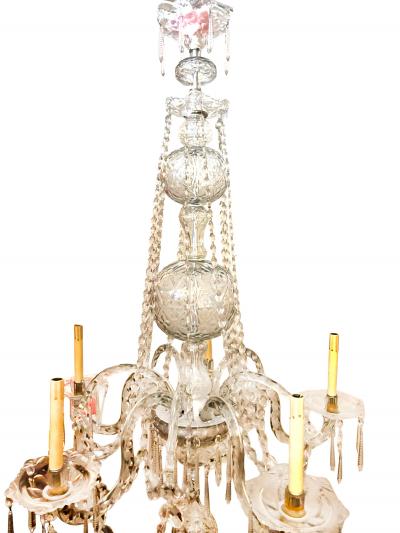George III Anglo Irish Cut Crystal Chandelier