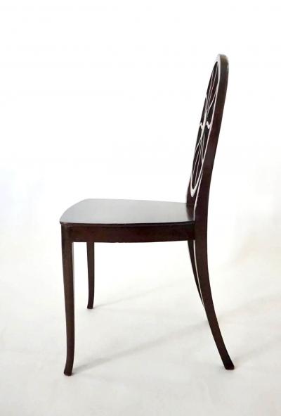 George III Armorial Mahogany Hall Seats or Dining Chairs Set of 12 Busby Hall