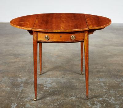 George III Bees Wing Satinwood Pembroke Table