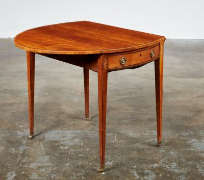 George III Bees Wing Satinwood Pembroke Table