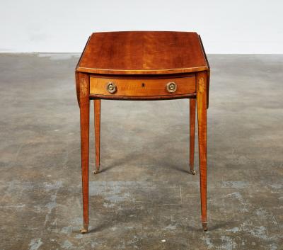 George III Bees Wing Satinwood Pembroke Table