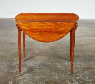 George III Bees Wing Satinwood Pembroke Table
