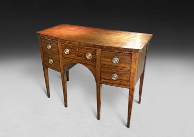 George III Bow Fronted Mahogany Sideboard