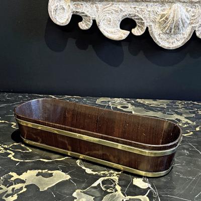 George III Brass Bound Mahogany Library Trough