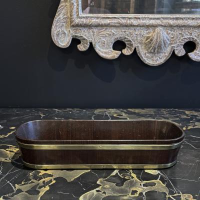 George III Brass Bound Mahogany Library Trough