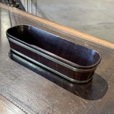 George III Brass Bound Mahogany Library Trough