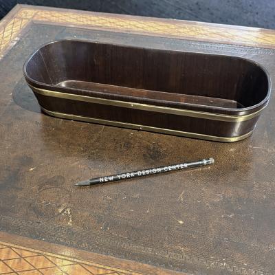 George III Brass Bound Mahogany Library Trough
