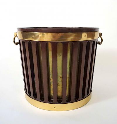 George III Brass Bound Pierced Mahogany Bucket circa 1790