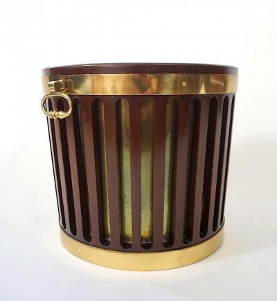George III Brass Bound Pierced Mahogany Bucket circa 1790