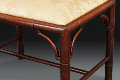 George III Chinese Chippendale Stool c 1780