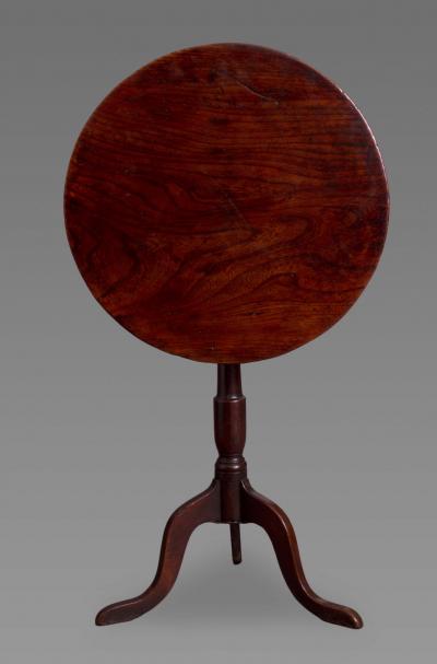 George III Elm and Oak Tripod Table