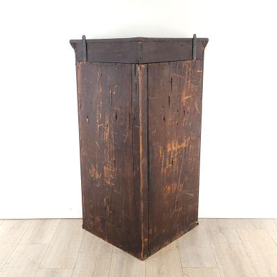 George III English Mahogany Corner Cabinet circa 1790