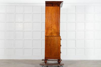George III English Mahogany Linen Press