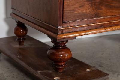 George III English Mahogany Linen Press
