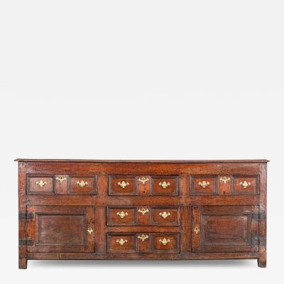 George III English Oak Dresser Base