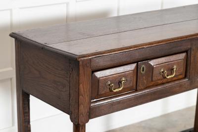 George III English Vernacular Oak Dresser Base