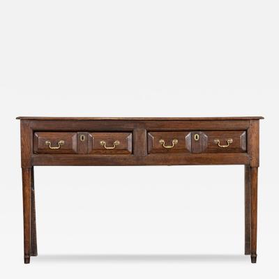 George III English Vernacular Oak Dresser Base
