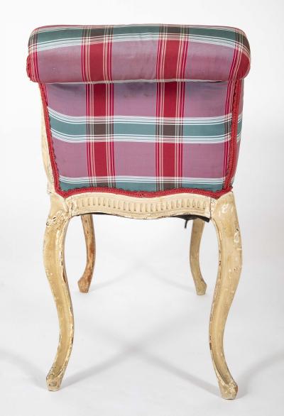 George III French Hepplewhite Painted Window Bench