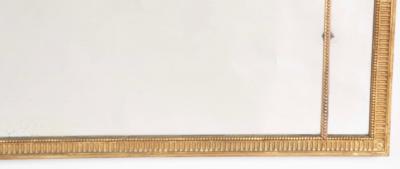 George III Giltwood Segmented and Beaded Rectangular Mirror