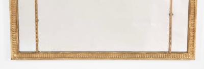 George III Giltwood Segmented and Beaded Rectangular Mirror