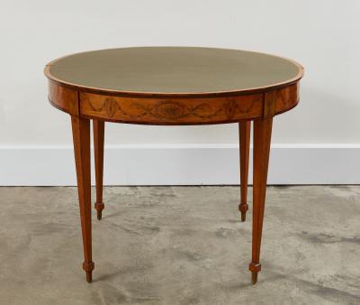 George III Inlaid Satinwood Card Table