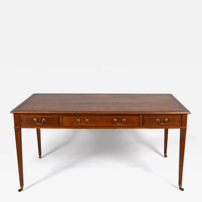 George III Mahogany 3 Drawer Writing Table