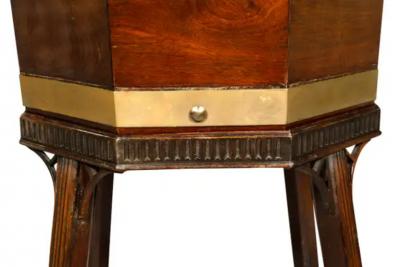 George III Mahogany And Brass Bound Cellarette