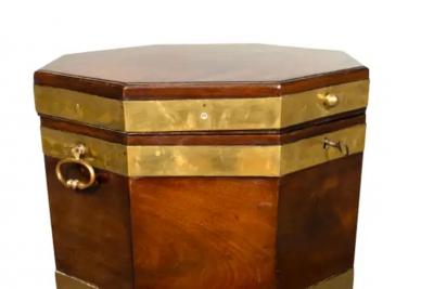 George III Mahogany And Brass Bound Cellarette