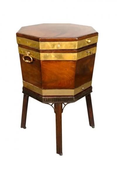 George III Mahogany And Brass Bound Cellarette