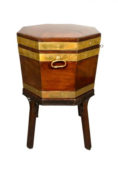 George III Mahogany And Brass Bound Cellarette