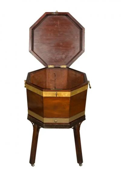 George III Mahogany And Brass Bound Cellarette