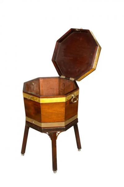 George III Mahogany And Brass Bound Cellarette