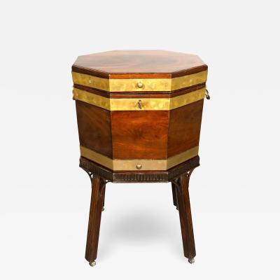 George III Mahogany And Brass Bound Cellarette