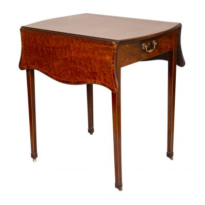 George III Mahogany And Gonsalvo Alves Pembroke Table