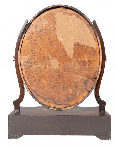 George III Mahogany And Painted Dressing Mirror