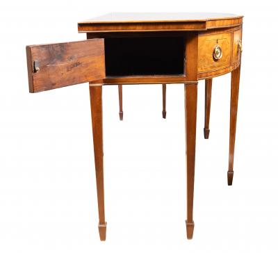 George III Mahogany And Tulipwood Banded Serving Table