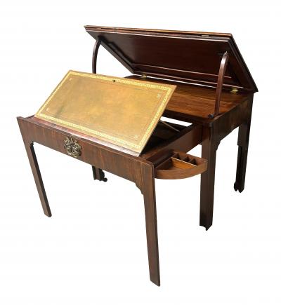 George III Mahogany Architects Desk