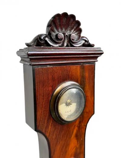 George III Mahogany Banjo Barometer Edinburgh