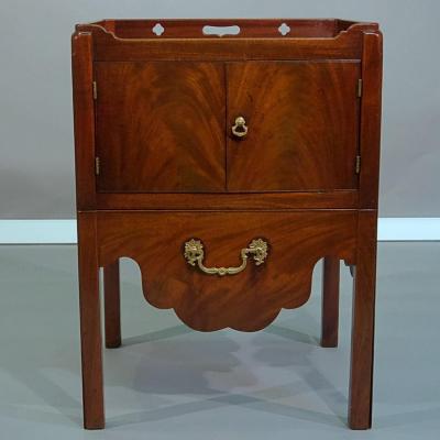 George III Mahogany Bedside Cabinet