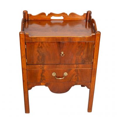George III Mahogany Bedside Cabinet