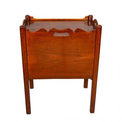 George III Mahogany Bedside Cabinet