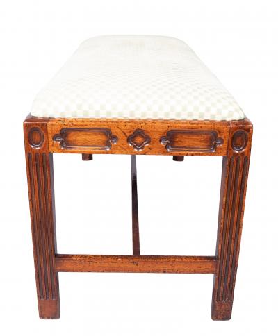 George III Mahogany Bench