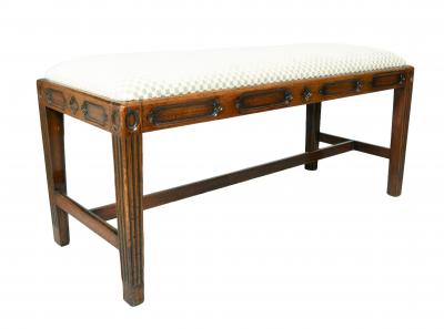 George III Mahogany Bench