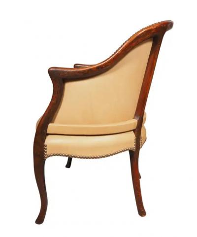 George III Mahogany Bergere Chair