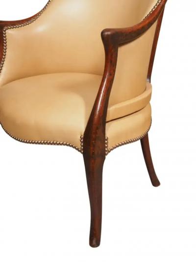 George III Mahogany Bergere Chair