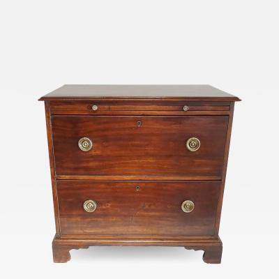 George III Mahogany Bonnet Chest