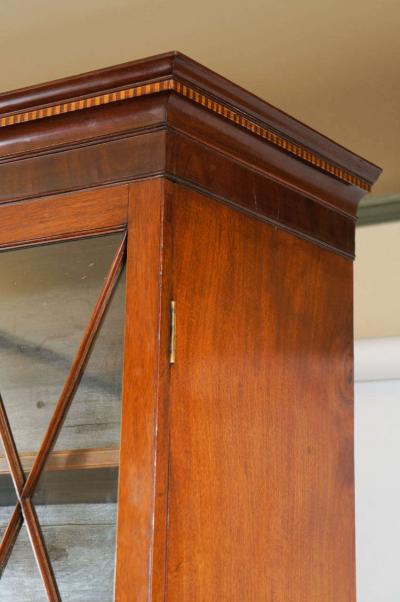 George III Mahogany Bookcase Cabinet c 1785