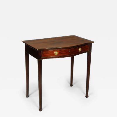 George III Mahogany Bow Front Side Tabl