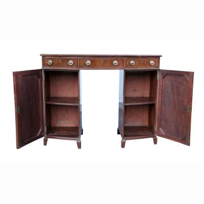 George III Mahogany Bowfront Server